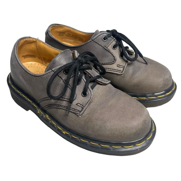 Dr. Martens Other - Dr. Martens Dusky Gray Leather Lace Up Kids Oxford Shoes Size 1